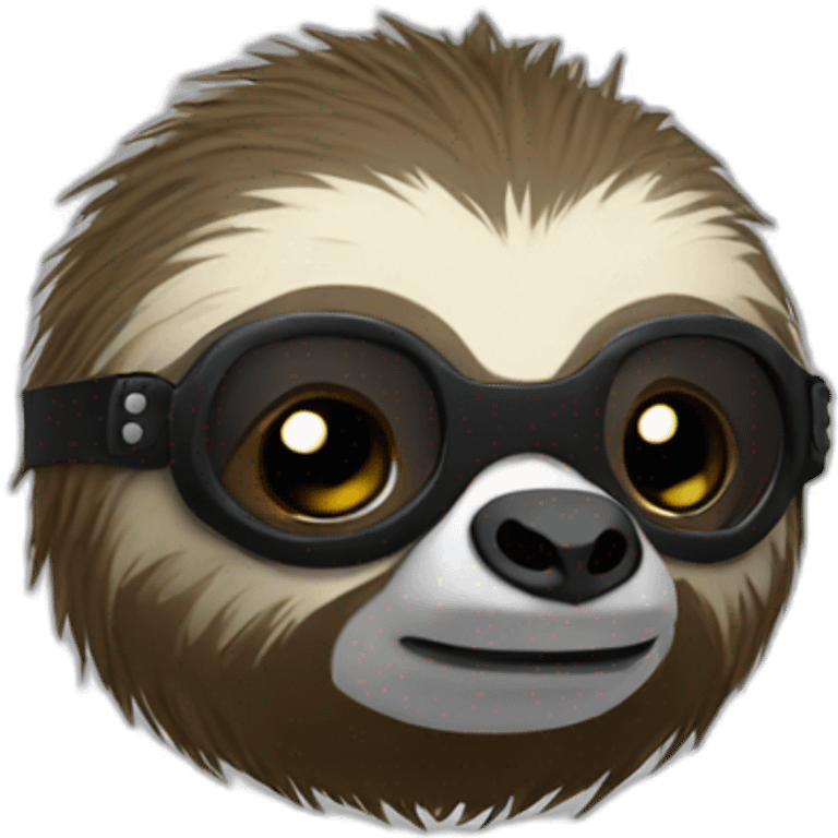 Punk-sloth emoji