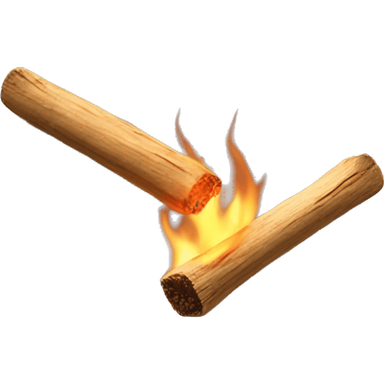 aesthetic burning palo santo stick realistic emoji