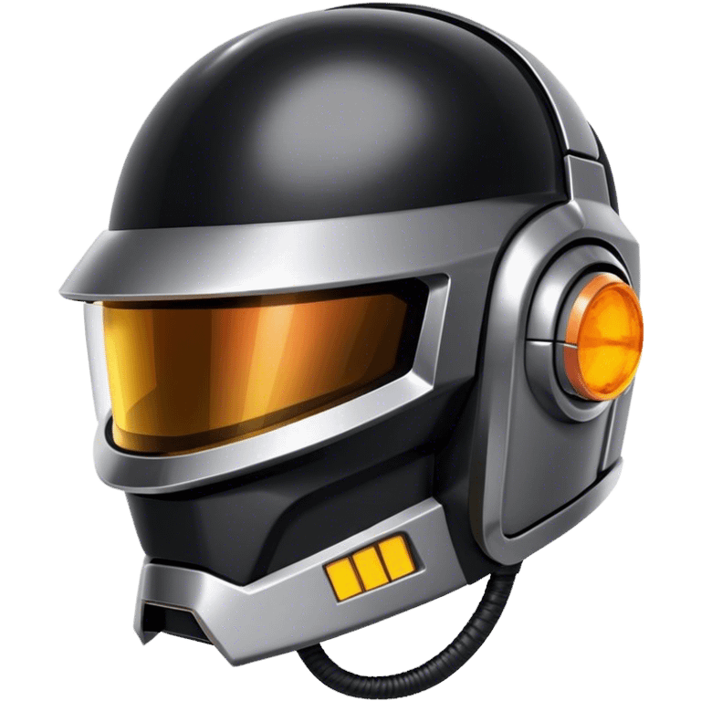 Daft punk helmet with Zapier logo emoji