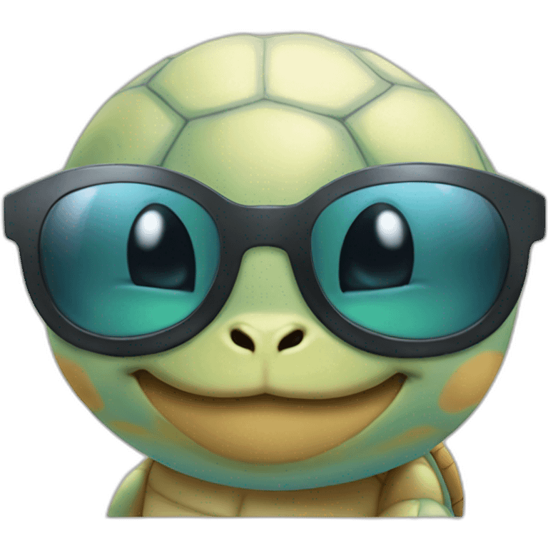 Squirtle with sunglasses emoji