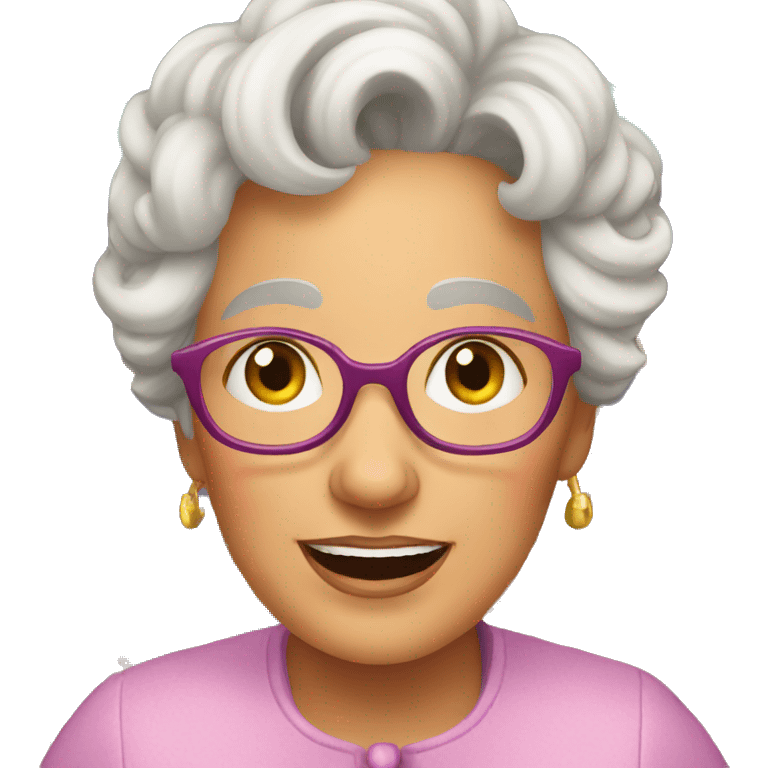 grandmothers on the carousel emoji