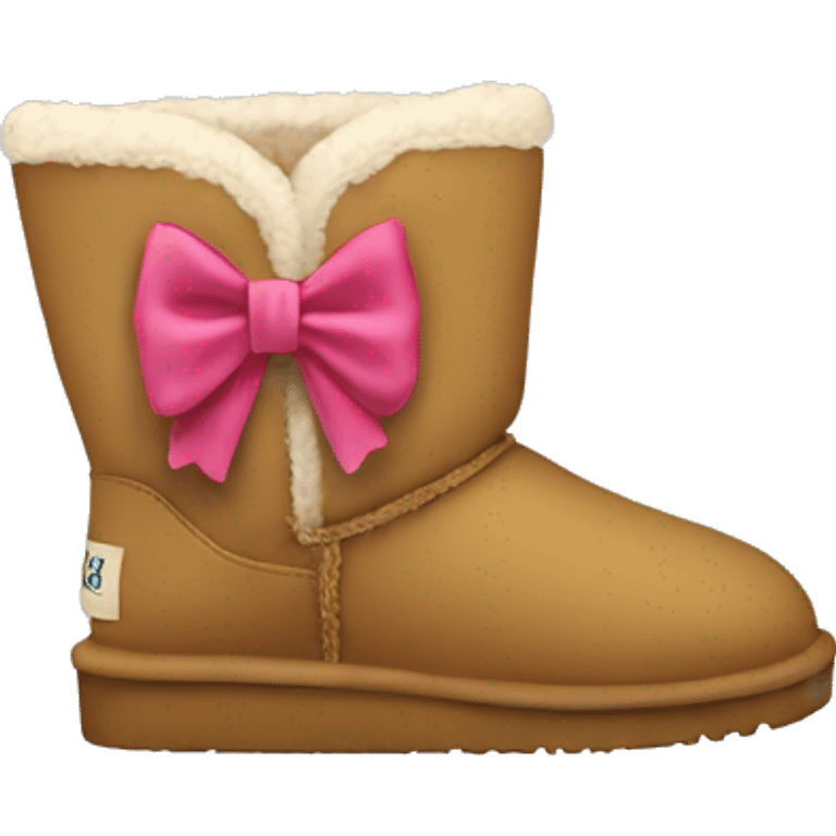 Uggs with a bow emoji