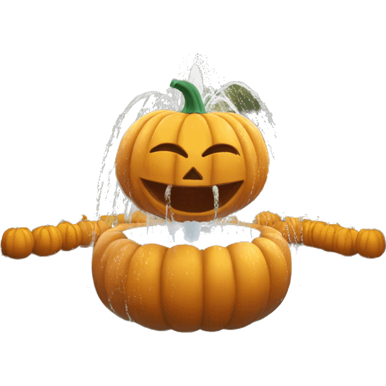 pumpkin fountain emoji