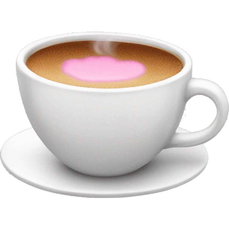 Pink coffee  emoji