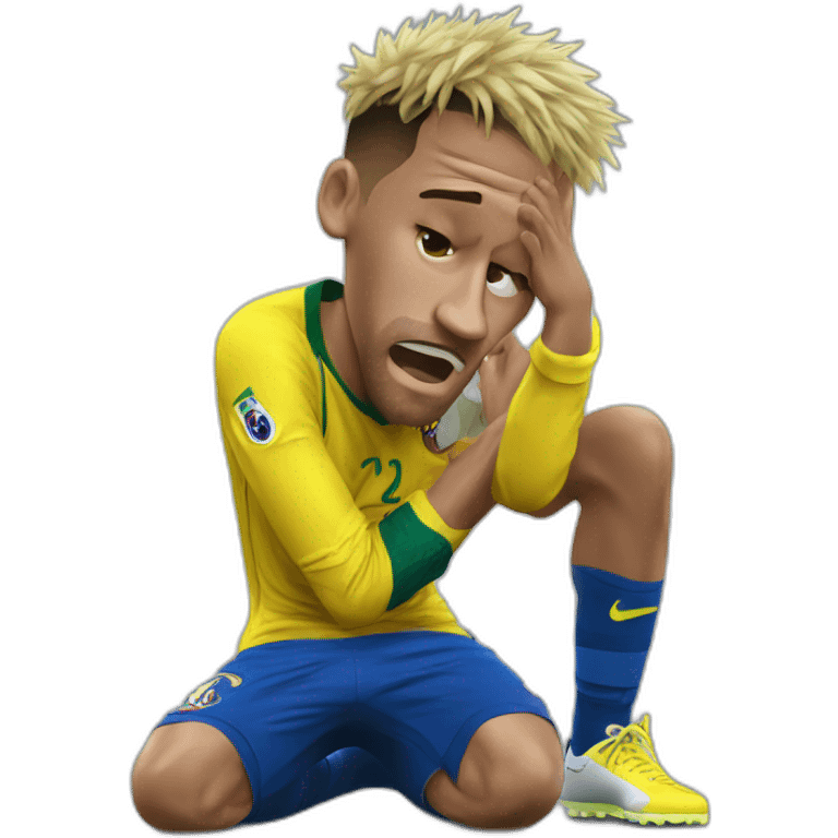 Neymar faking pain emoji