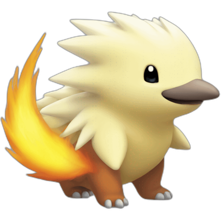 cyndaquil pokemon with white hair emoji