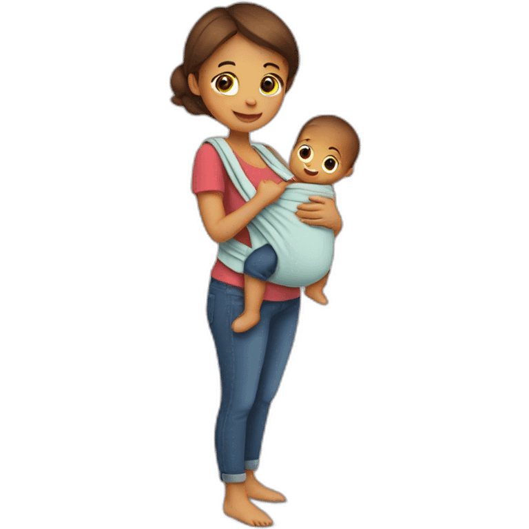 Babywearing emoji