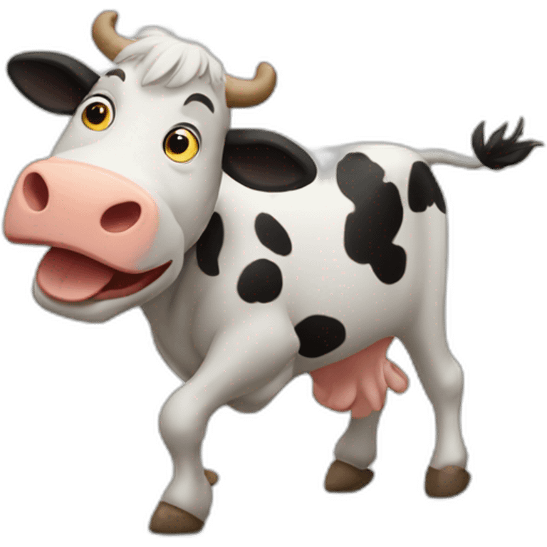 Dancing cow emoji