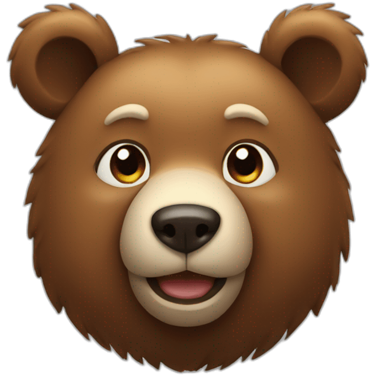 bear with square smile emoji