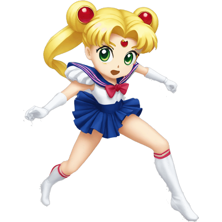 feet kick sailor moon emoji