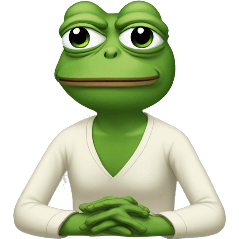 pepe the frog meditate emoji