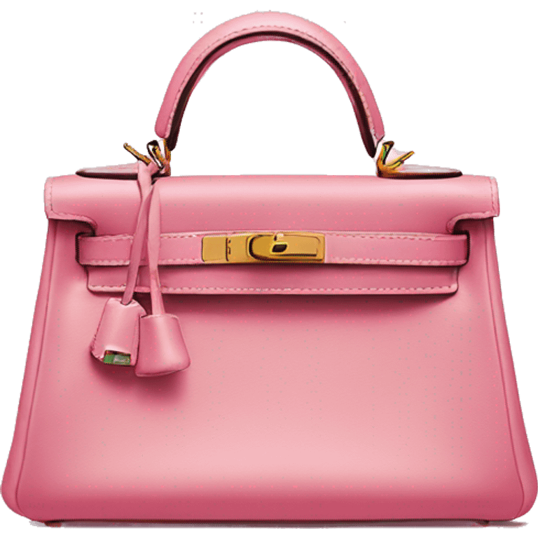 hermes mini kelly pink  emoji