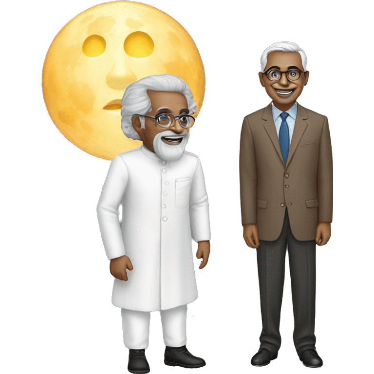 Moon and radhakrishnan  emoji