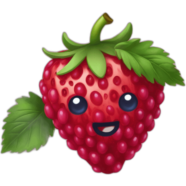 Fraise framboise myrtille emoji