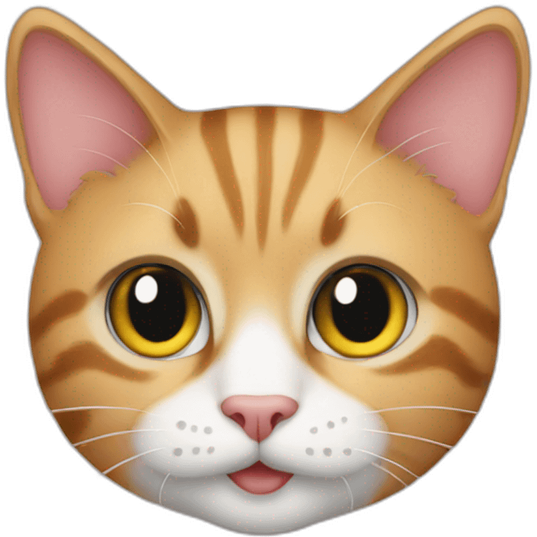 Cat with cal emoji