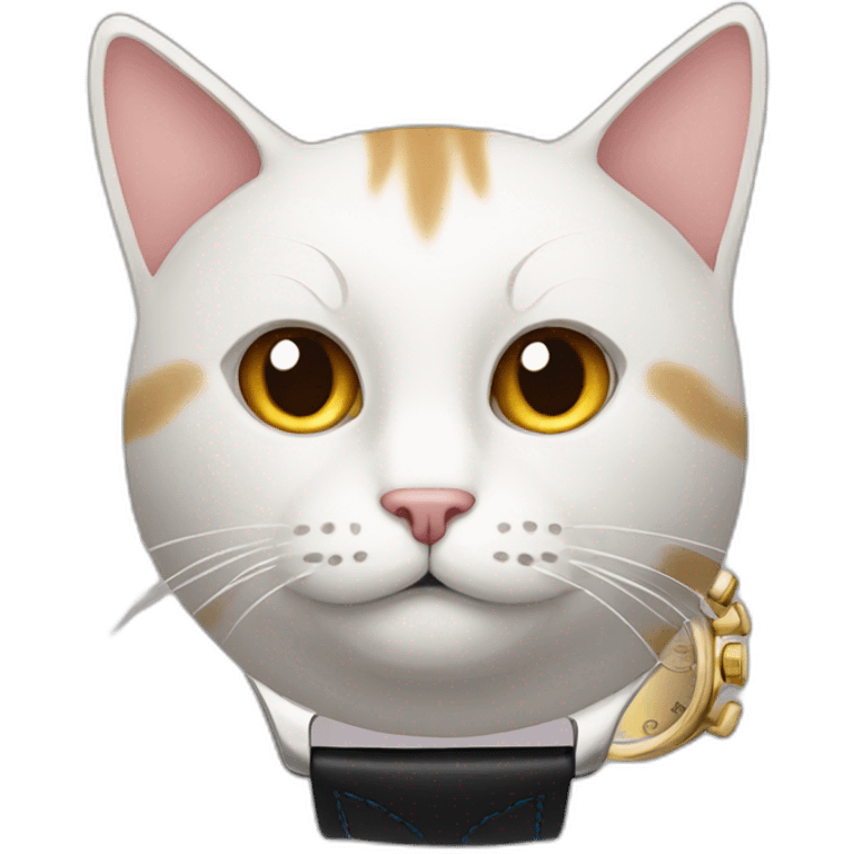 cat in watch emoji