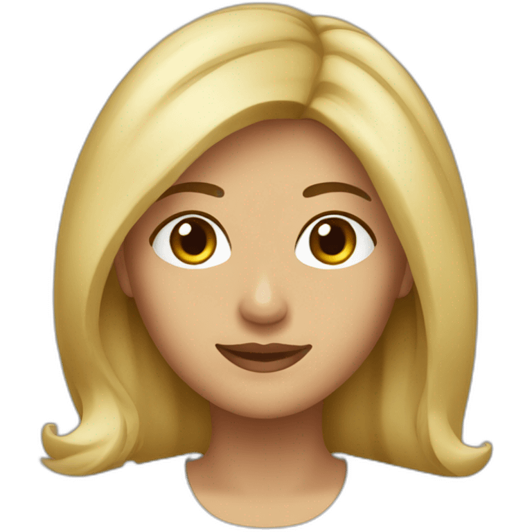 Italienne brune mèche blonde  emoji