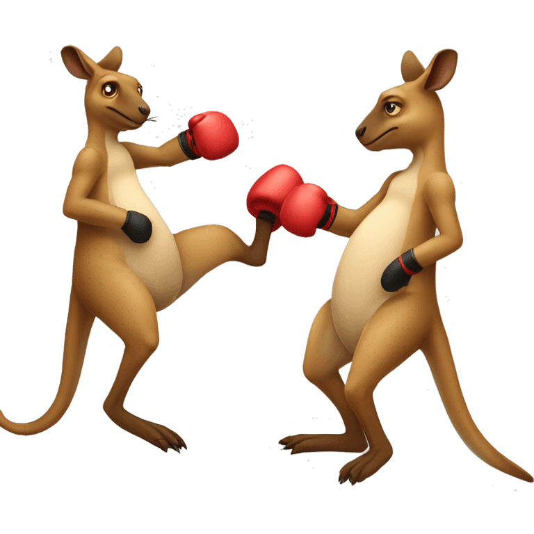 Kangaroo boxing ￼ emoji