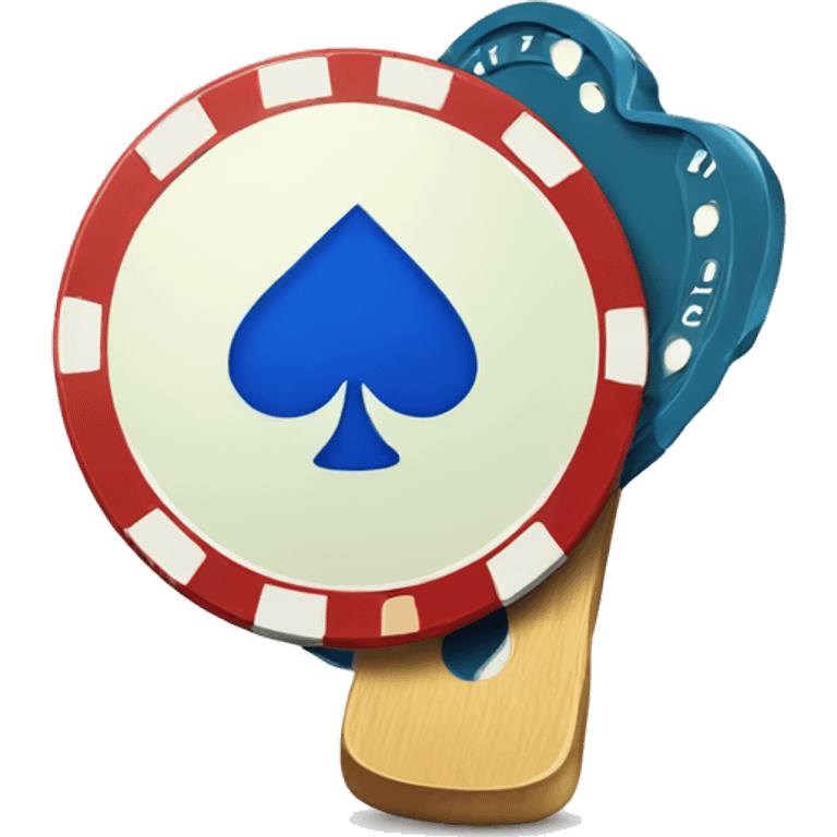 just a poker chip with spade emoji