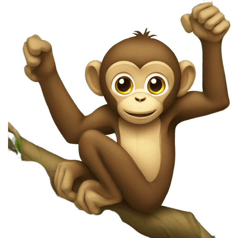 monkey on tree emoji