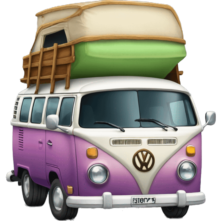 Hippy kombi volkswagen van emoji