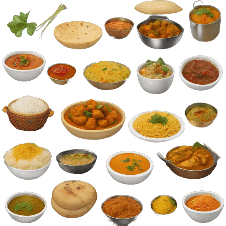 Aesthetic Indian food  emoji