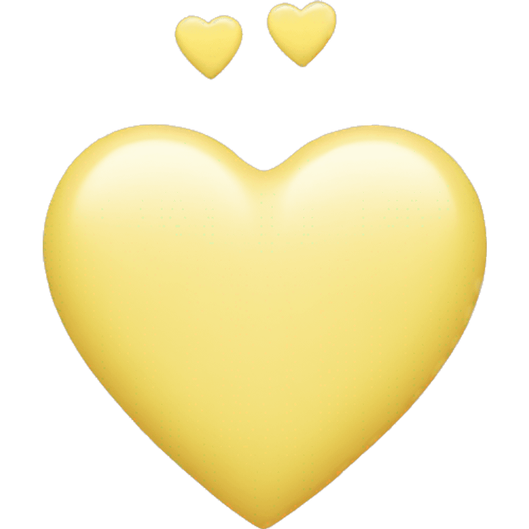 Pastel yellow heart emoji