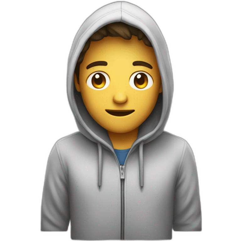 Computer guy with a hoodie emoji