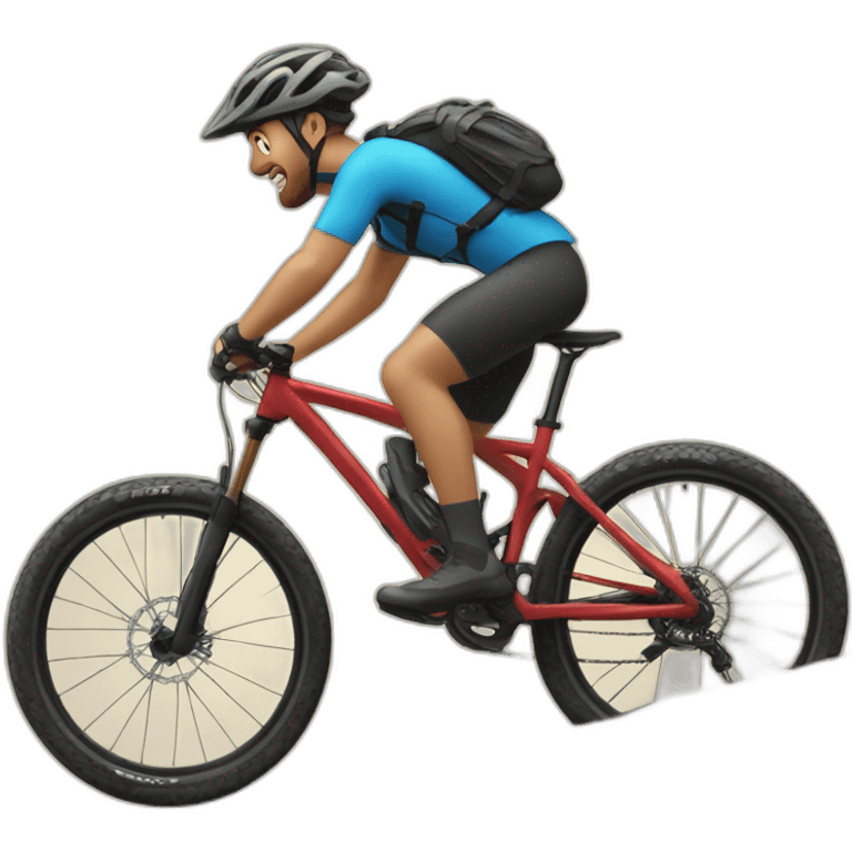 Рере on mountain bike emoji