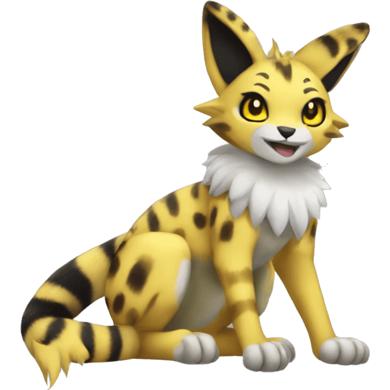 Anthro Metabee Medabee Renamon Zeraora Vernid Serval emoji