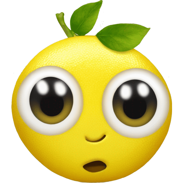 Lemon emoji with hearts in eyes emoji