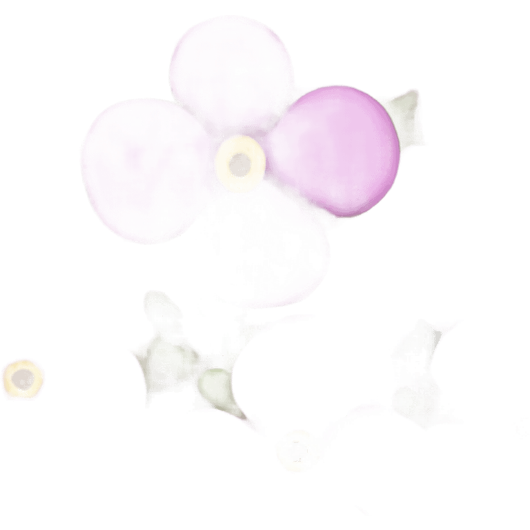 pink forget me not  emoji