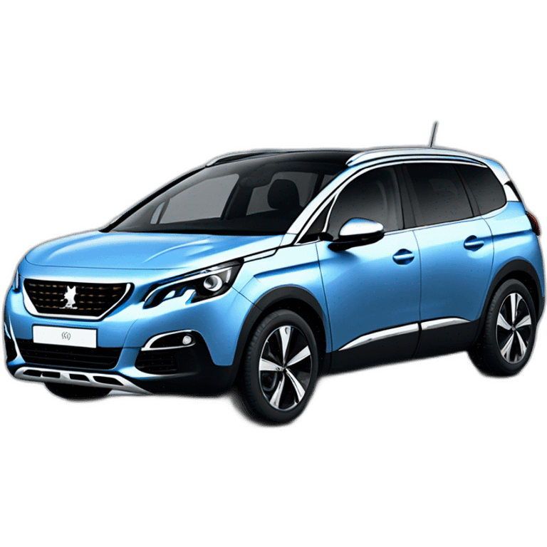 Blue Peugeot 5008 emoji