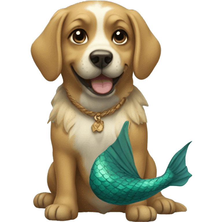 Dog mermaid emoji