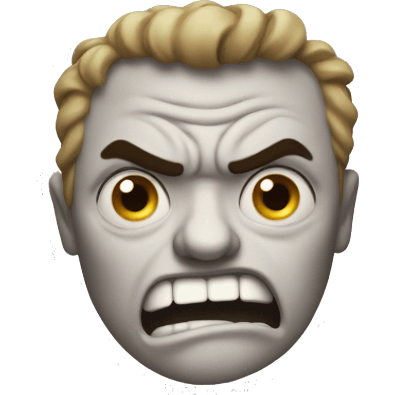 Emoji being angry emoji