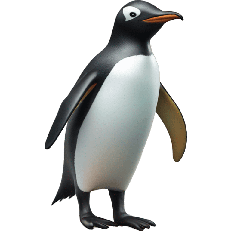 Penguin on a surfboard emoji