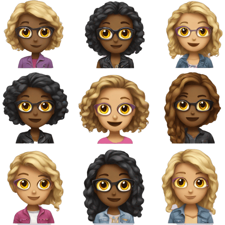 Cool girl emojis emoji