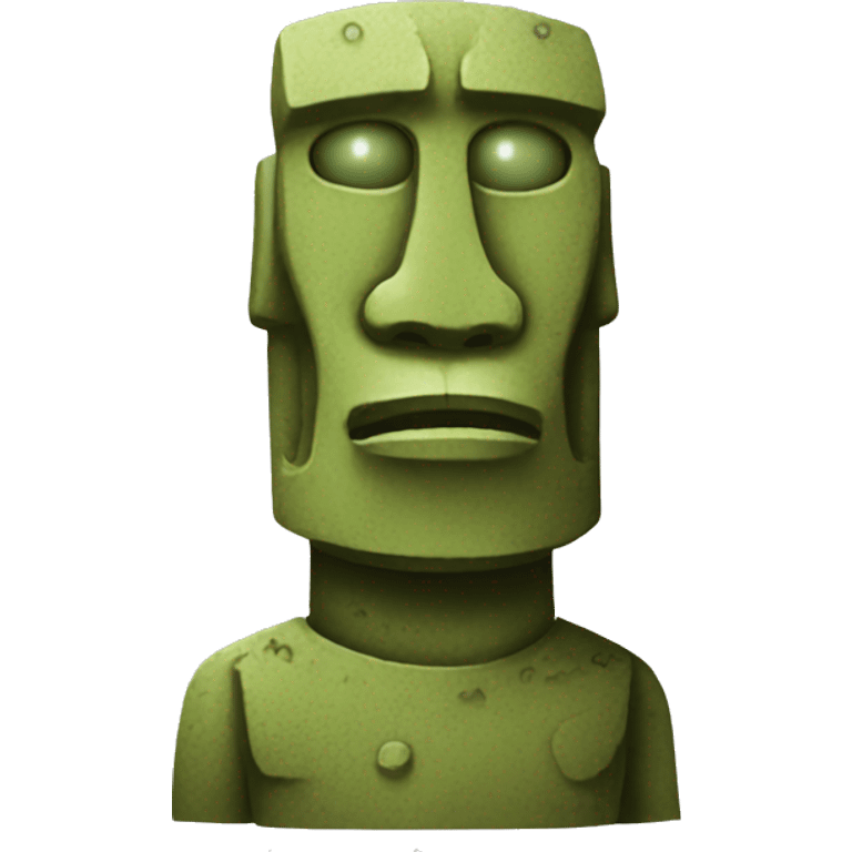 alien moai emoji