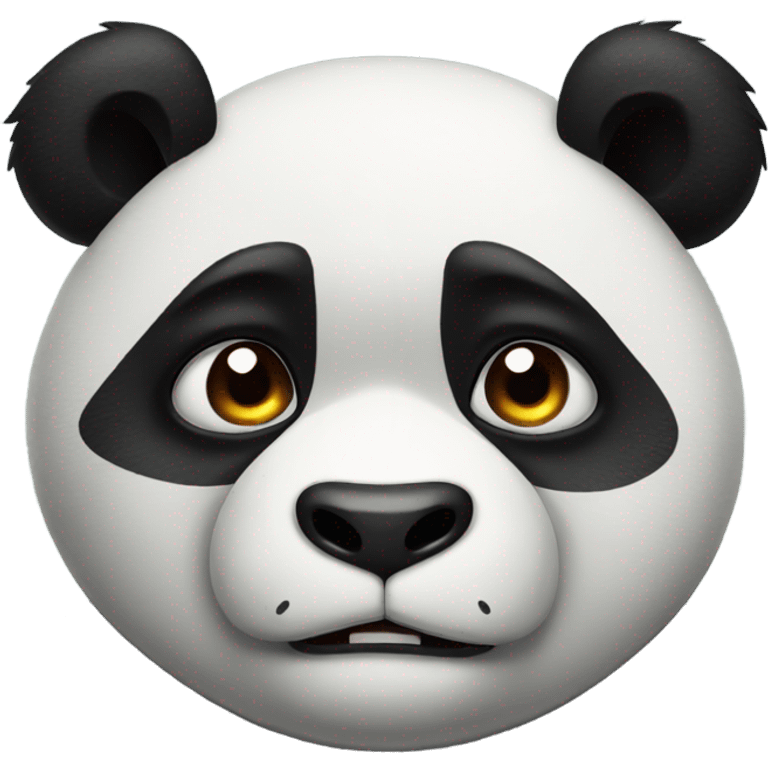 Angry panda emoji