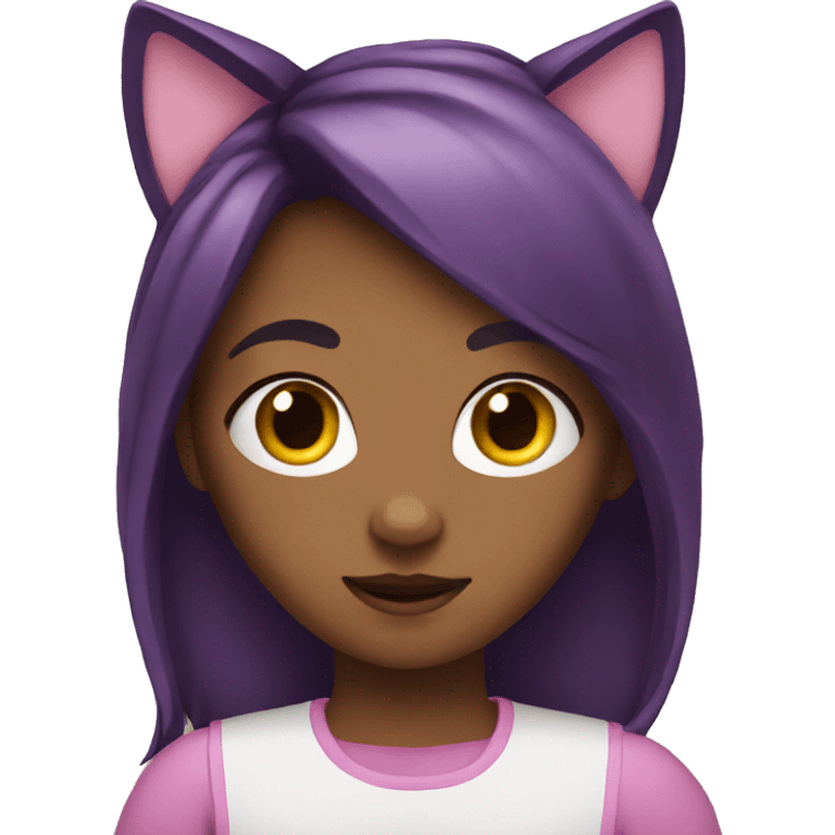 girl with cat ears emoji