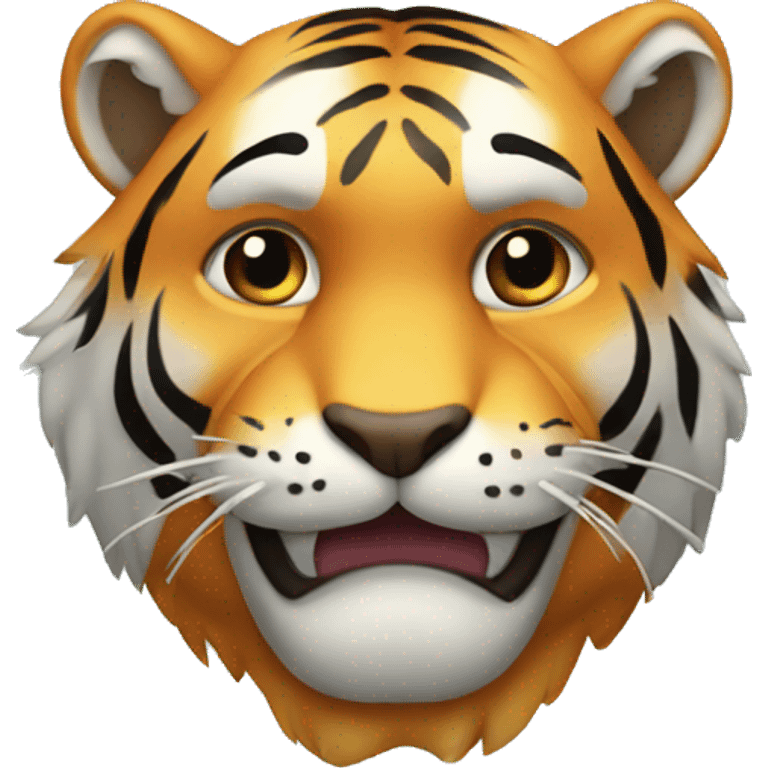 Tiger with chain emoji