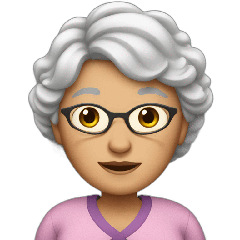 Pregnant Granny  emoji