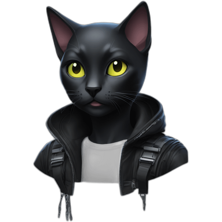 Black catana cyberpunk emoji