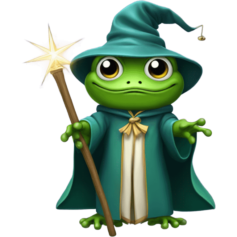 Wizard frog emoji