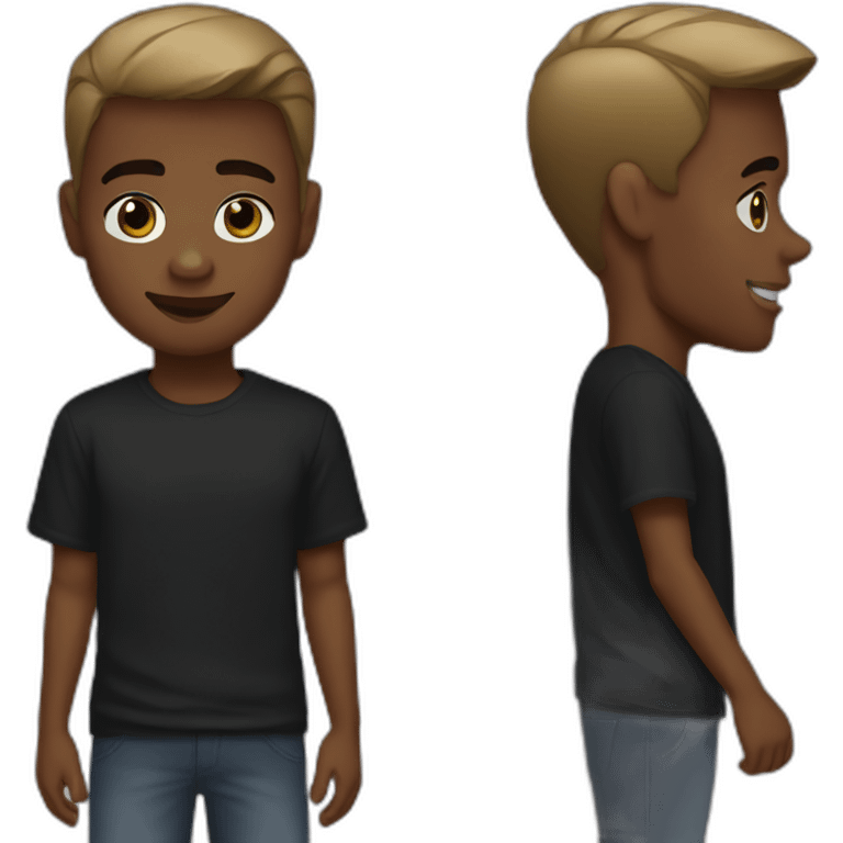 Justin Bieber as a black man emoji