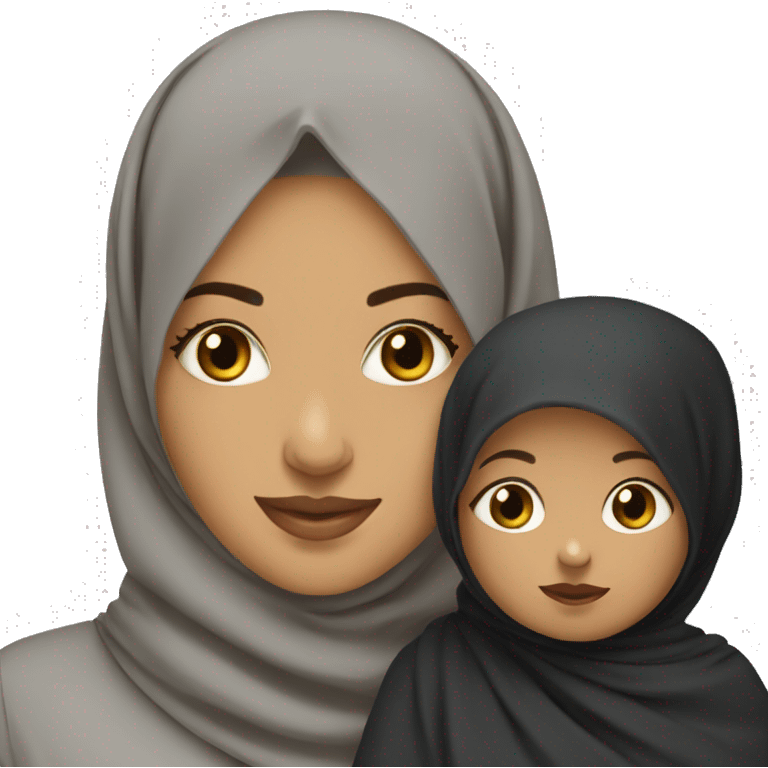 Hijabi with Baby Boy emoji