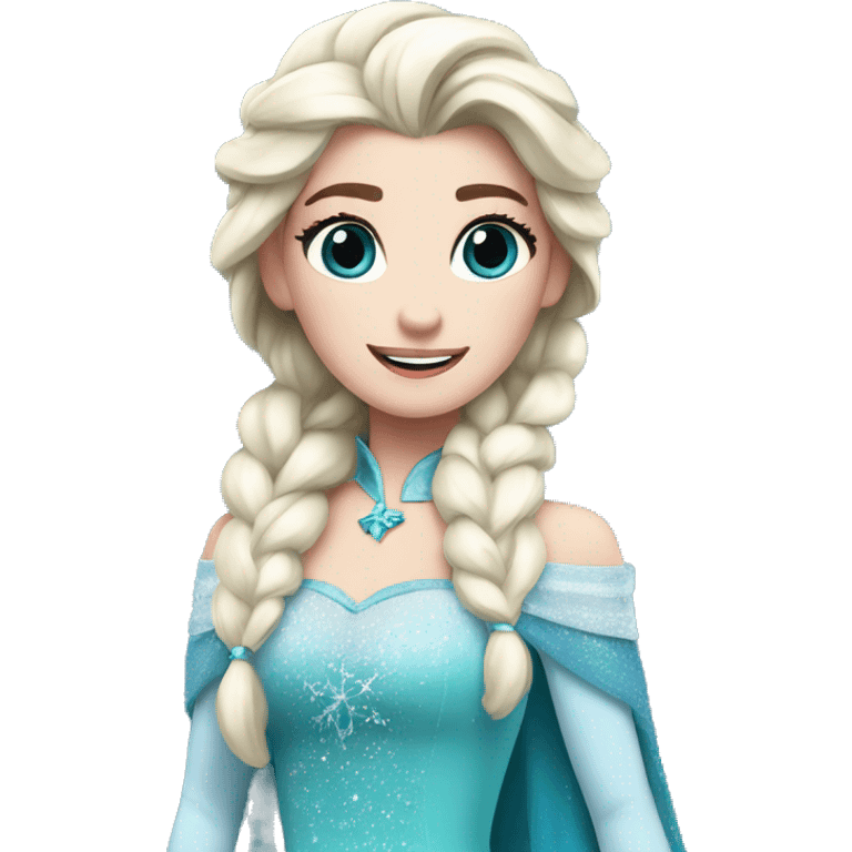 Elsa with Santa outfit emoji