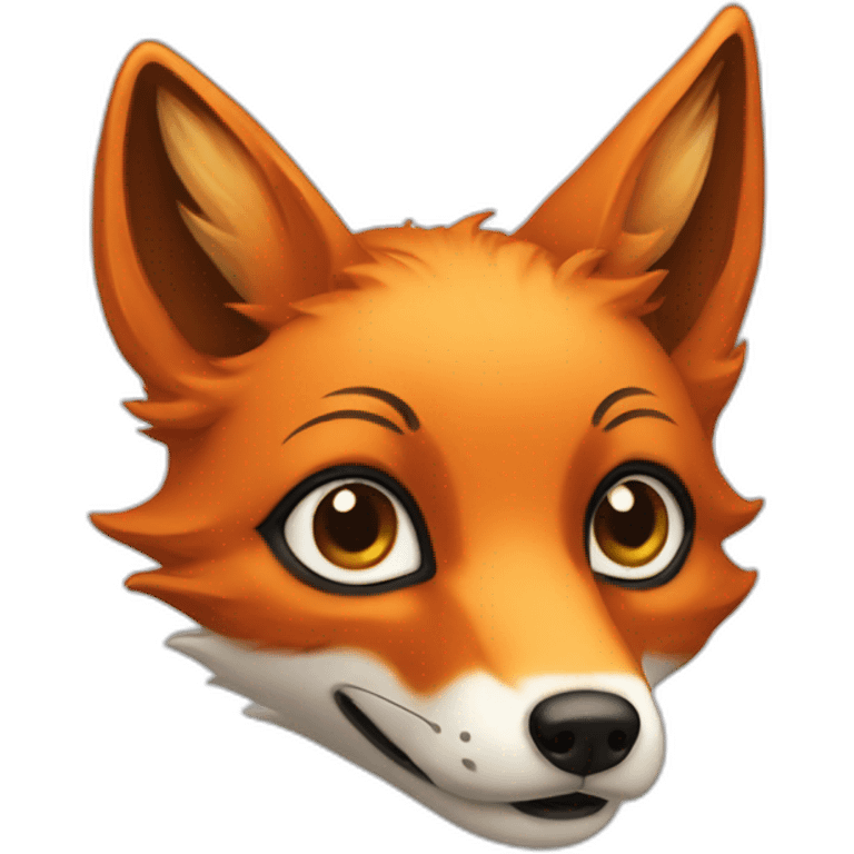 Neurodivergent fox emoji