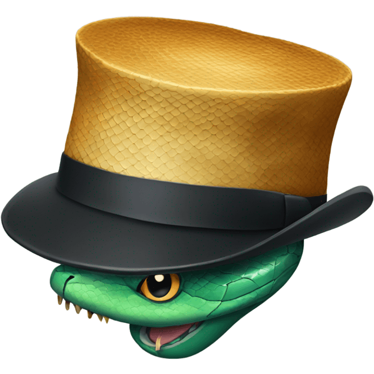 snake with a hat on emoji