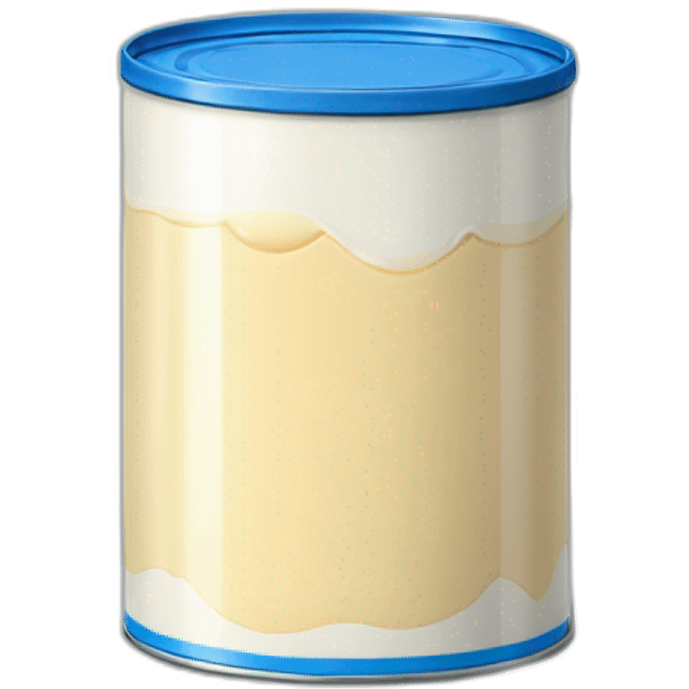 condensed milk in a blue tin can emoji